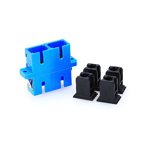  ตัวต่อหัวไฟเบอร์ SC-SC (UPC) DX SM BLUE