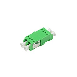 ตัวต่อหัวไฟเบอร์ LC-LC (APC) DX SM GREEN
