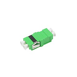 ตัวต่อหัวไฟเบอร์ LC-LC (APC) DX SM GREEN