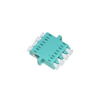 ตัวต่อหัวไฟเบอร์ LC-LC (UPC) Quad MM OM3