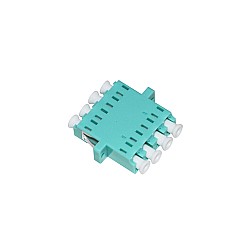 ตัวต่อหัวไฟเบอร์ LC-LC (UPC) Quad MM OM3