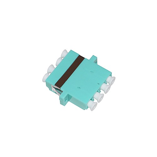 ตัวต่อหัวไฟเบอร์ LC-LC (UPC) Quad MM OM3