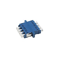 ตัวต่อหัวไฟเบอร์ LC-LC (UPC) Quad SM BLUE
