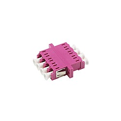 ตัวต่อหัวไฟเบอร์ LC-LC (UPC) Quad MM OM4