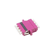 ตัวต่อหัวไฟเบอร์ LC-LC (UPC) Quad MM OM4