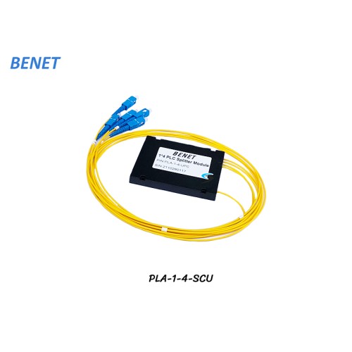 Splitter (PLC) Fiber Optic SC/UPC 1X4 abs Type Splitter (PLC) Fiber Optic SC/UPC 1X4 abs Type