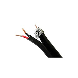 สาย RG6 พร้อมสายไฟ GLINK ชีลด์ 95% (100M)