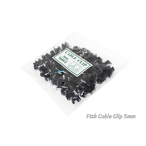 กิ๊บตอกสายไฟเบอร์ออฟติก FTTH Flat Type 1-6 Core