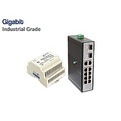 Gigabit IND Switch 10 Port + 2 SFP Uplink + IND Power