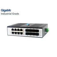 Industrial Switch 8-Port Gigabit + 8-Port 1.25G SFP