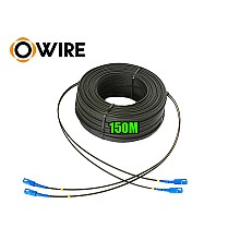 สายไฟเบอร์ออฟติก 2 Core SM เข้าหัว SC/UPC ยาว 150 เมตร