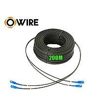 สายไฟเบอร์ออฟติก 2 Core SM เข้าหัว SC/UPC ยาว 200 เมตร