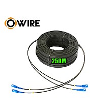 สายไฟเบอร์ออฟติก 2 Core SM เข้าหัว SC/UPC ยาว 250 เมตร