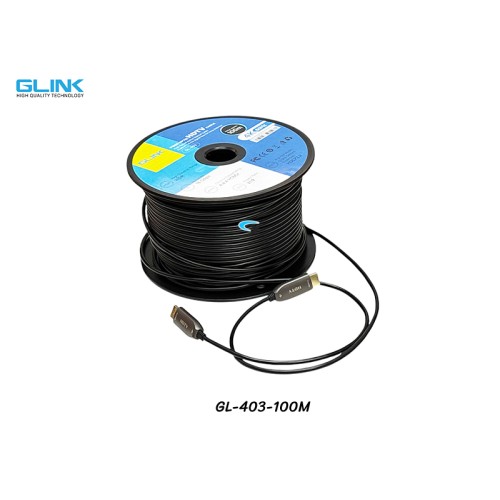 GLINK สาย HDMI ไฟเบอร์ออฟติก 4K@60Hz ยาว 100 เมตร