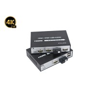 HDMI To Fiber Extender 4K + USB 20KM (Loop Out)
