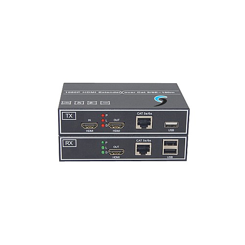 HDMI Extender 1080p + USB ระยะ 150 เมตร