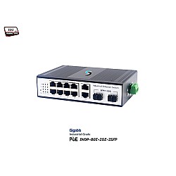 Gigabit Industrial PoE 8 Port + 2GE + 2SFP Uplink