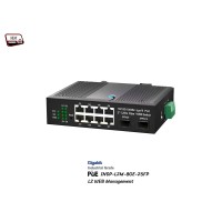 L2 Managed Gigabit IND PoE 8 Port + Uplink 2SFP