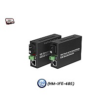 Media Converter 10/100 SM BIDI 20KM + 1RS485