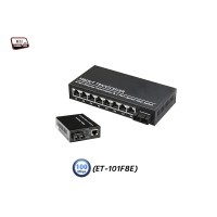 Media Converter 1X8 Port 10/100 Duplex 20KM