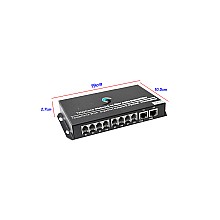 PCM Voice 4 Phone + 2 LAN 10/100 To Fiber Optic
