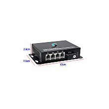 PCM Voice 4 Phone To Fiber Optic