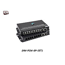 PCM Voice 8 Phone + 2 LAN 10/100 To Fiber Optic