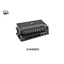 PCM Voice 4 Phone + 2 LAN 10/100 To Fiber Optic