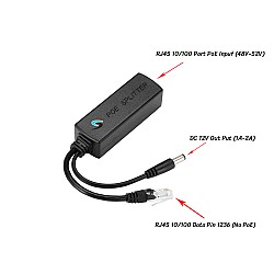 Active PoE Splitter 10/100M 48V To 12V