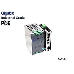Gigabit Industrial PoE 4 Port + 1 SFP + IND Power