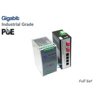 Gigabit Industrial PoE 4 Port + 2 SFP + IND Power