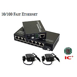 Media Converter 1X8 Port 10/100 BIDI 20KM
