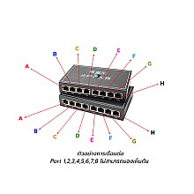 Gigabit Media Converter IN8 OUT8 VLAN Point To Point