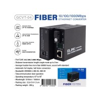 GLINK Gigabit Media BIDI 3KM รุ่น GCVT-04 GLINK Gigabit Media BIDI 3KM รุ่น GCVT-04