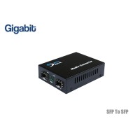Gigabit SFP To SFP Media Converter