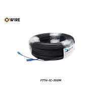 สายไฟเบอร์ออฟติก 1 Core SM เข้าหัว SC/UPC ยาว 300 เมตร