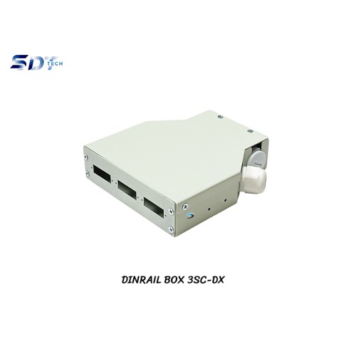 DIN Rail Terminal Box Duplex Indoor 6 Core ไม่รวมตัวต่อ