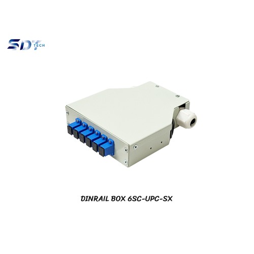 DIN Rail Terminal Box SC/UPC Indoor 6 Core