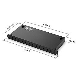 ODF Rack Mount 1U WDM SC Connector 12 Core