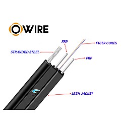 สายไฟเบอร์ออฟติก 2 Core 50 เมตร + Media DX 1G