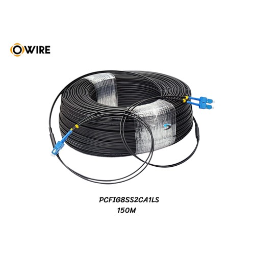 FTTH SM FIG8 Armored 2C เข้าหัว SC/UPC (150M)