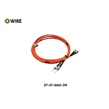 Patch Cord ST-ST MM OM2 Duplex ยาว 3 เมตร