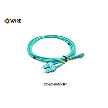 Patch Cord SC-LC MM OM3 Duplex ยาว 3 เมตร