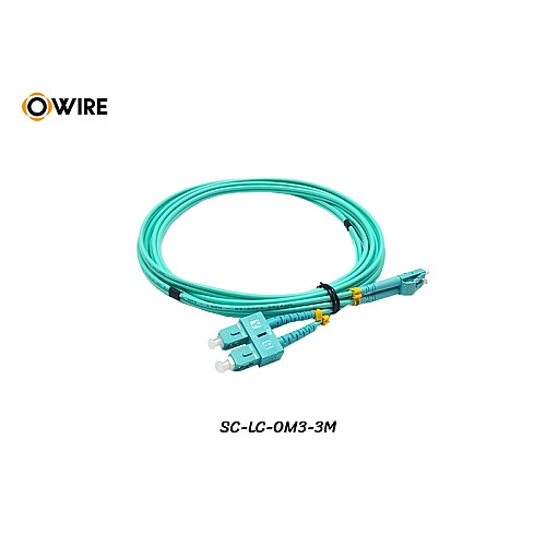 Patch Cord SC-LC MM OM3 Duplex ยาว 3 เมตร