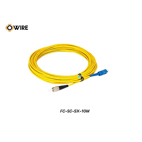 Patch Cord SC-FC (UPC) SM Simplex ยาว 10 เมตร