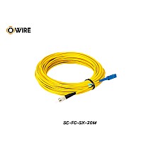 Patch Cord SC-FC (UPC) SM Simplex ยาว 20 เมตร