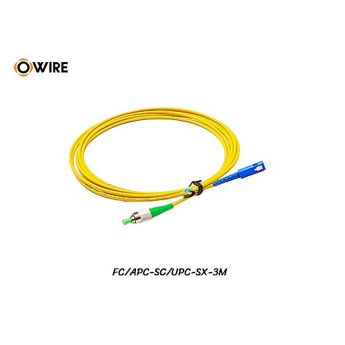 Patch Cord FC/APC-SC/UPC SM Simplex ยาว 3 เมตร
