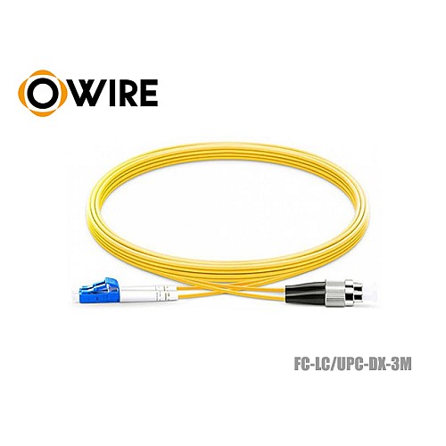 Patch Cord FC-LC (UPC) SM Duplex ยาว 3 เมตร