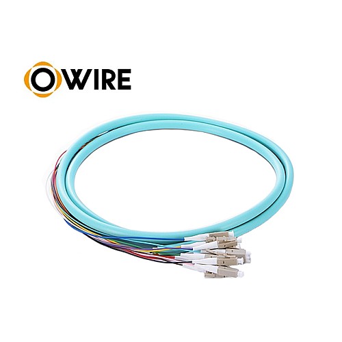 Pigtail 12 Core LC/UPC MM OM3 0.9mm ยาว 1.5 เมตร