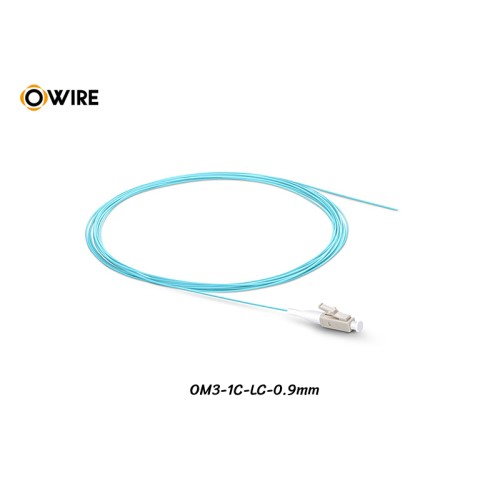 Pigtail 1 Core LC/UPC MM OM3 0.9mm ยาว 1.5 เมตร Pigtail 1 Core LC/UPC MM OM3 0.9mm ยาว 1.5 เมตร